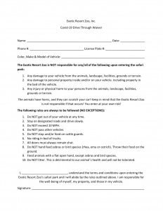Drive Through Waiver Drive Through Waiver