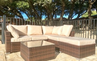 Poolside lounge area.